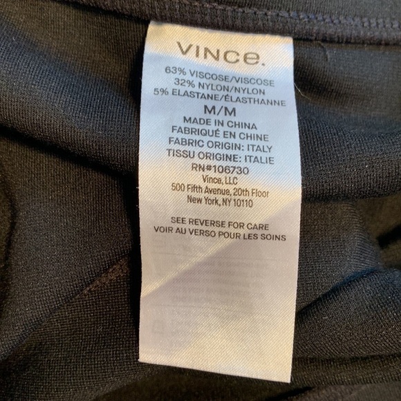 Women’s Black Vince Stretch Leggings Size Medium - Picture 8 of 11